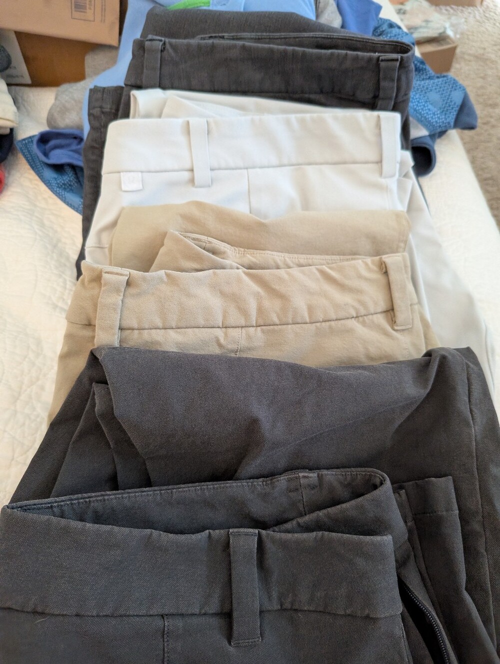 Lululemon Men's ABC / Commission Pants Bundle Lot Size 32-34 x 31 Stretch 4 Pair